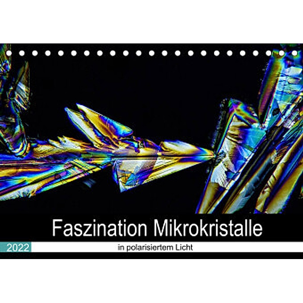 Faszination Mikrokristalle in polarisiertem Licht (Tischkalender 2022 DIN A5 quer), Thomas Becker