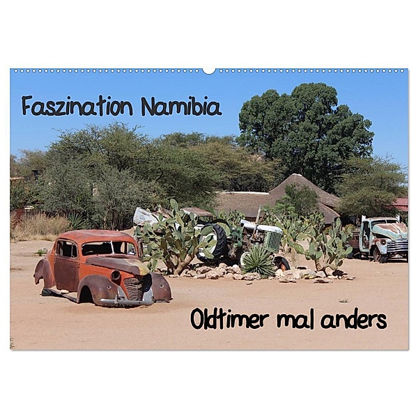Faszination Namibia - Oldtimer mal anders (Wandkalender 2024 DIN A2 quer), CALVENDO Monatskalender, Liliwe