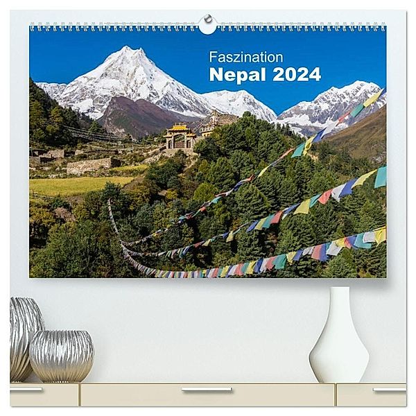 Faszination Nepal (hochwertiger Premium Wandkalender 2024 DIN A2 quer), Kunstdruck in Hochglanz, Jens König