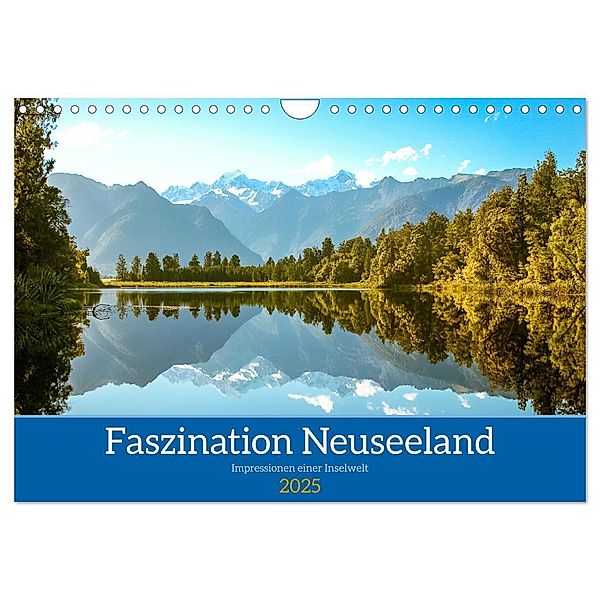 Faszination Neuseeland (Wandkalender 2025 DIN A4 quer), CALVENDO Monatskalender, Calvendo, Dietmar Janietz