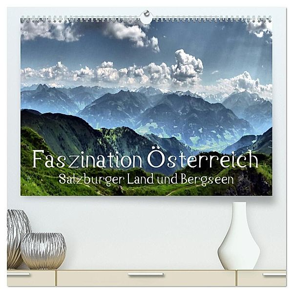 Faszination Österreich - Salzburger Land und Bergseen (hochwertiger Premium Wandkalender 2024 DIN A2 quer), Kunstdruck in Hochglanz, Art-Motiva