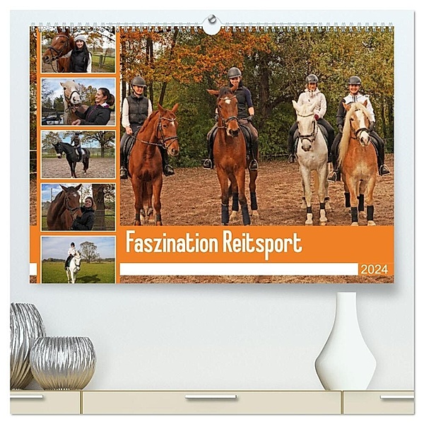 Faszination Reitsport (hochwertiger Premium Wandkalender 2024 DIN A2 quer), Kunstdruck in Hochglanz, Babett Paul - Babetts Bildergalerie