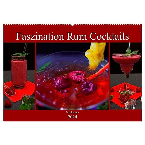 Faszination Rum Cocktails (Wandkalender 2024 DIN A2 quer), CALVENDO Monatskalender, Babetts Bildergalerie - Babett Paul