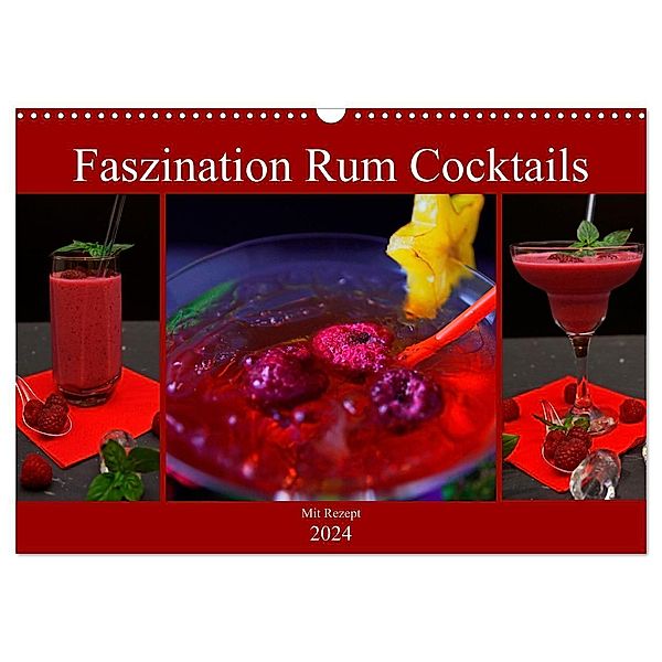 Faszination Rum Cocktails (Wandkalender 2024 DIN A3 quer), CALVENDO Monatskalender, Babetts Bildergalerie - Babett Paul