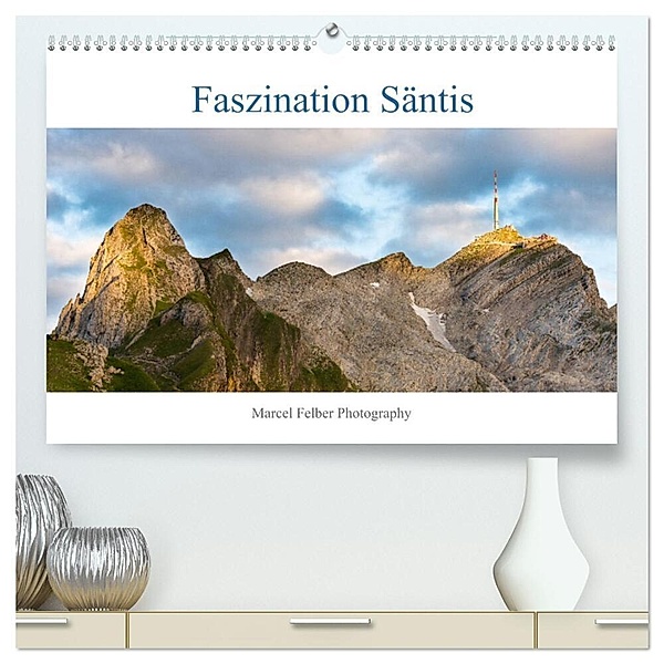 Faszination Säntis (hochwertiger Premium Wandkalender 2024 DIN A2 quer), Kunstdruck in Hochglanz, Marcel Felber
