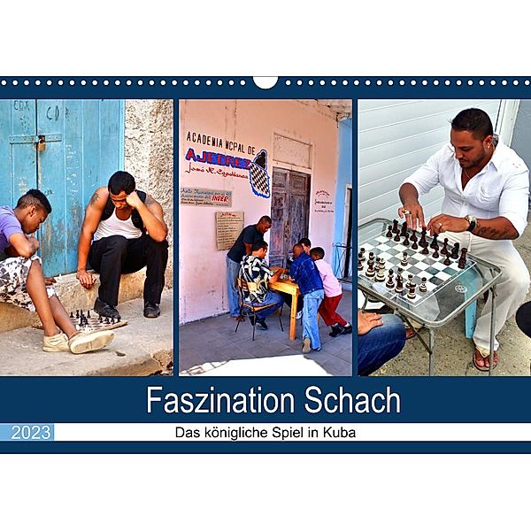 Faszination Schach - Das königliche Spiel in Kuba (Wandkalender 2023 DIN A3 quer), Henning von Löwis of Menar, Henning von Löwis of Menar