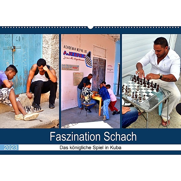 Faszination Schach - Das königliche Spiel in Kuba (Wandkalender 2023 DIN A2 quer), Henning von Löwis of Menar, Henning von Löwis of Menar