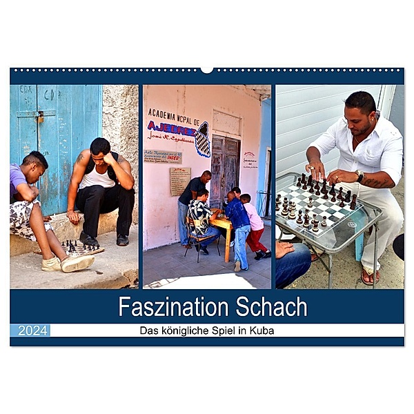 Faszination Schach - Das königliche Spiel in Kuba (Wandkalender 2024 DIN A2 quer), CALVENDO Monatskalender, Henning von Löwis of Menar