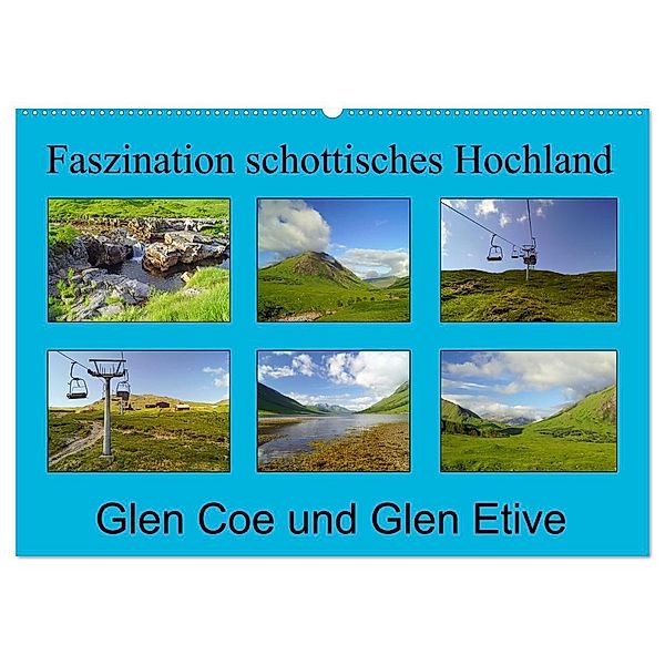 Faszination schottisches Hochland - Glen Coe und Glen Etive (Wandkalender 2025 DIN A2 quer), CALVENDO Monatskalender, Calvendo, Babett Paul - Babett's Bildergalerie