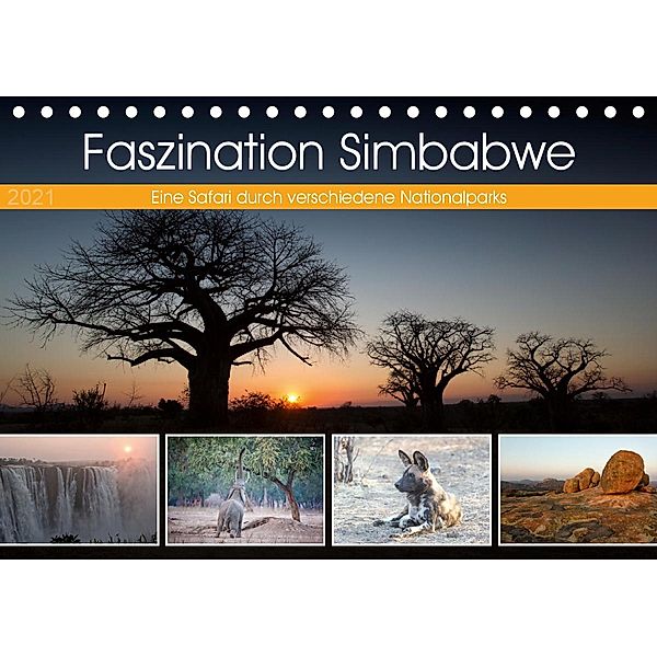 Faszination Simbabwe (Tischkalender 2021 DIN A5 quer), Angelika Stern