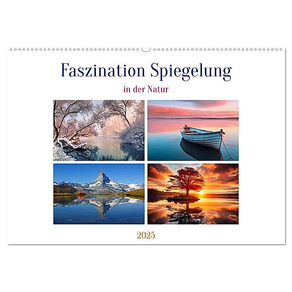 Faszination Spiegelung - in der Natur (Wandkalender 2025 DIN A2 quer), CALVENDO Monatskalender, Calvendo, Susan Michel