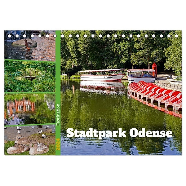 Faszination Stadtpark Odense (Tischkalender 2024 DIN A5 quer), CALVENDO Monatskalender, Babett Paul - Babetts Bildergalerie