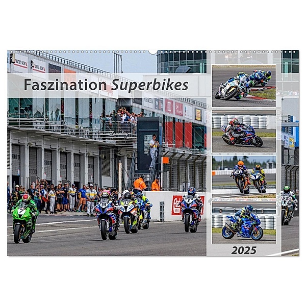 Faszination Superbikes (Wandkalender 2025 DIN A2 quer), CALVENDO Monatskalender, Calvendo, Dieter Wilczek & Michael Schweinle