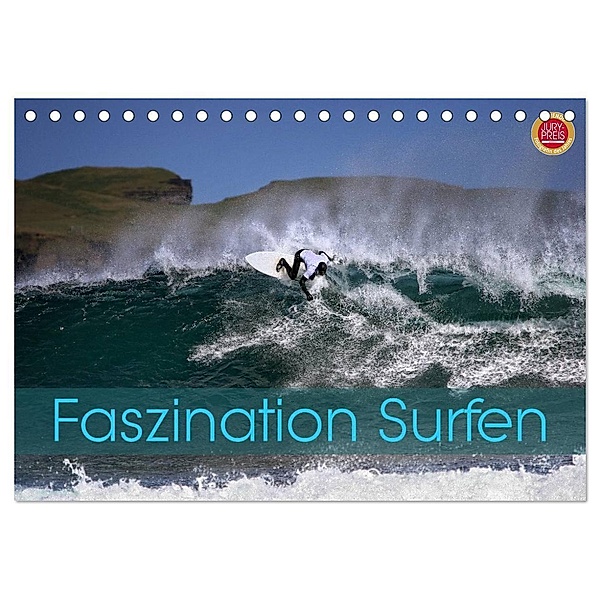 Faszination Surfen (Tischkalender 2024 DIN A5 quer), CALVENDO Monatskalender, Martina Cross