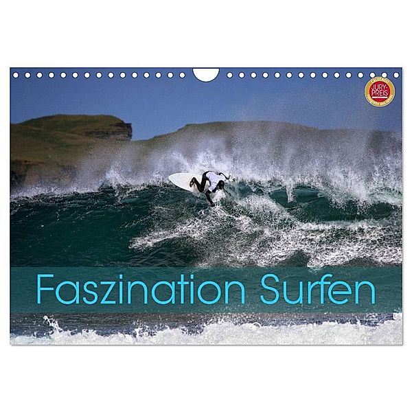 Faszination Surfen (Wandkalender 2024 DIN A4 quer), CALVENDO Monatskalender, Martina Cross