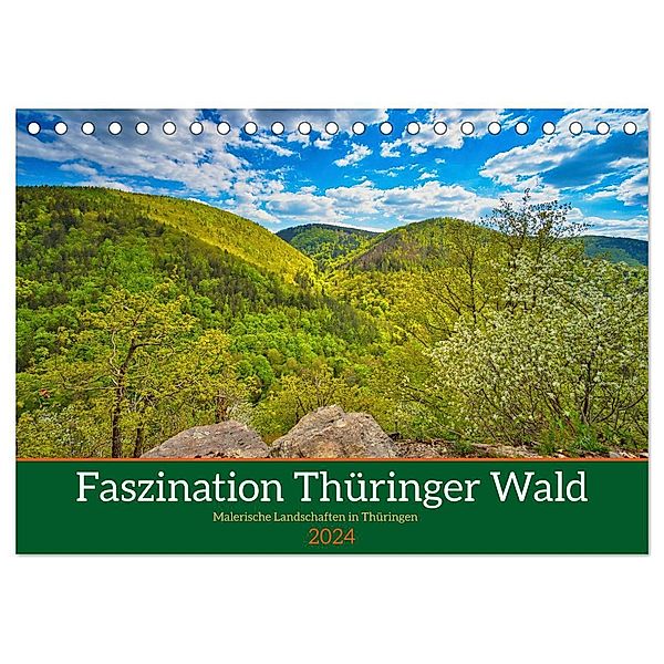 Faszination Thüringer Wald (Tischkalender 2024 DIN A5 quer), CALVENDO Monatskalender, Torsten Irmer