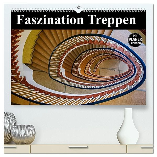 Faszination Treppen (hochwertiger Premium Wandkalender 2024 DIN A2 quer), Kunstdruck in Hochglanz, Carina Buchspies