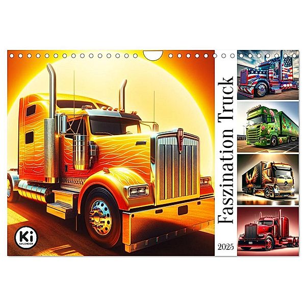 Faszination Truck: KI-Designs von Lack und Leistung (Wandkalender 2025 DIN A4 quer), CALVENDO Monatskalender, Calvendo, Marco Warstat