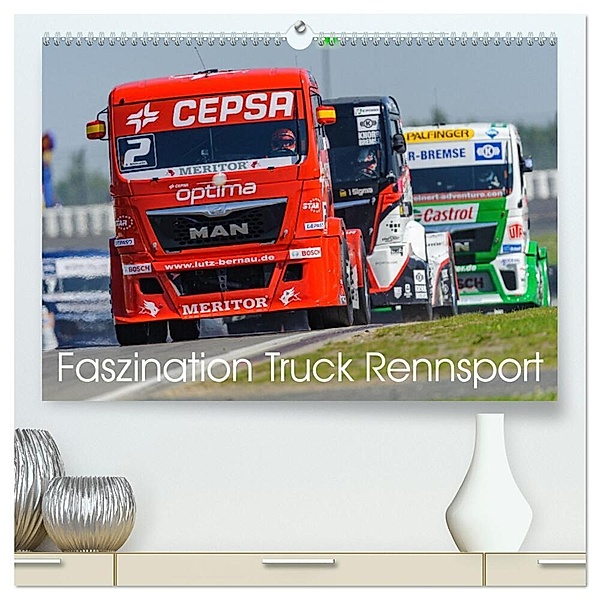 Faszination Truck Rennsport (hochwertiger Premium Wandkalender 2024 DIN A2 quer), Kunstdruck in Hochglanz, Dieter Wilczek