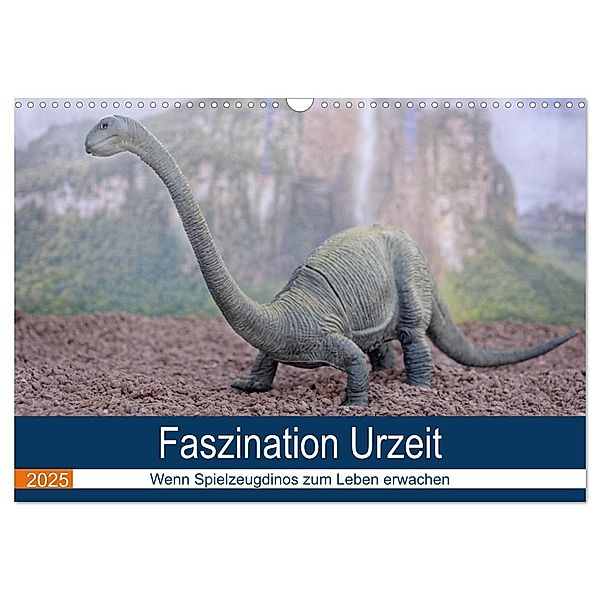 Faszination Urzeit - wenn Spielzeugdinos zum Leben erwachen (Wandkalender 2025 DIN A3 quer), CALVENDO Monatskalender, Calvendo, Thomas Bartruff