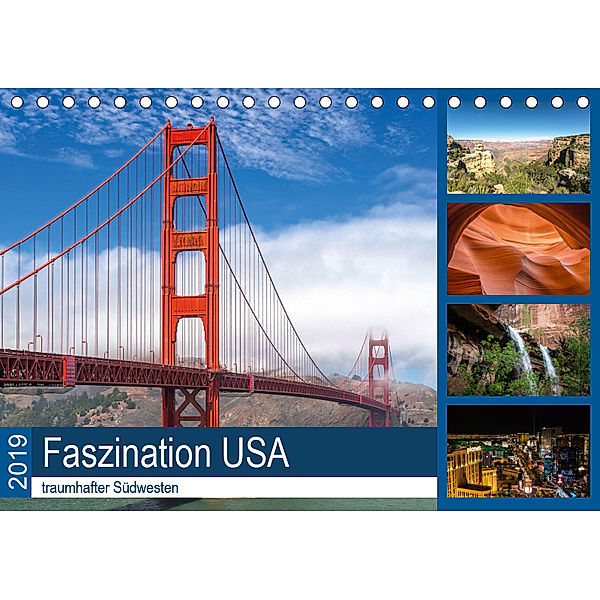 Faszination USA - traumhafter Südwesten (Tischkalender 2019 DIN A5 quer), Andrea Potratz