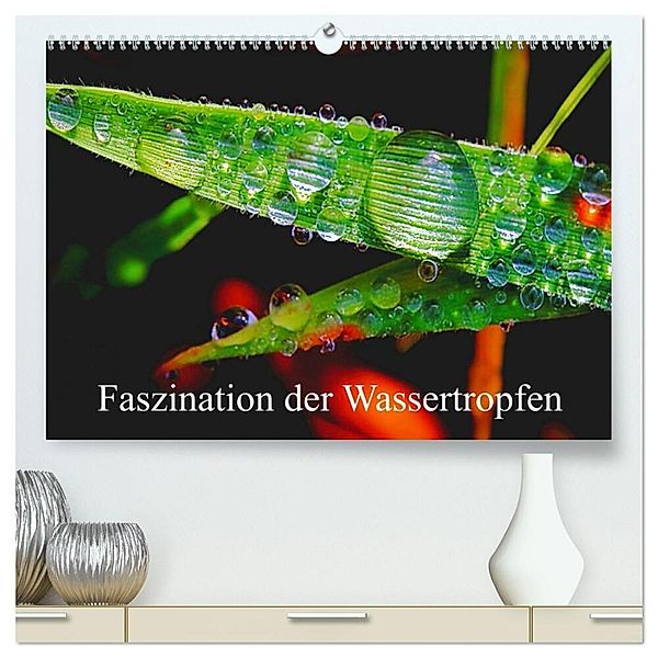 Faszination Wassertropfen (hochwertiger Premium Wandkalender 2024 DIN A2 quer), Kunstdruck in Hochglanz, Michis Fotogalerie