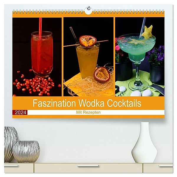 Faszination Wodka Cocktail (hochwertiger Premium Wandkalender 2024 DIN A2 quer), Kunstdruck in Hochglanz, Babetts Bildergalerie - Babett Paul