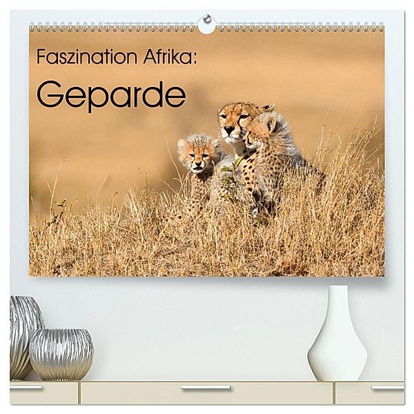 Faszinaton Afrika: Geparde (hochwertiger Premium Wandkalender 2024 DIN A2 quer), Kunstdruck in Hochglanz, Elmar Weiß