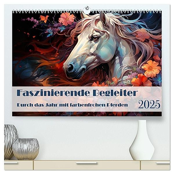 Faszinierende Begleiter (hochwertiger Premium Wandkalender 2025 DIN A2 quer), Kunstdruck in Hochglanz, Calvendo, Ally Bee