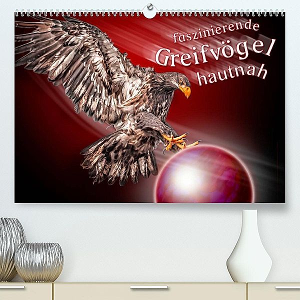 Faszinierende Greifvögel hautnah (Premium, hochwertiger DIN A2 Wandkalender 2023, Kunstdruck in Hochglanz), Dieter Gödecke