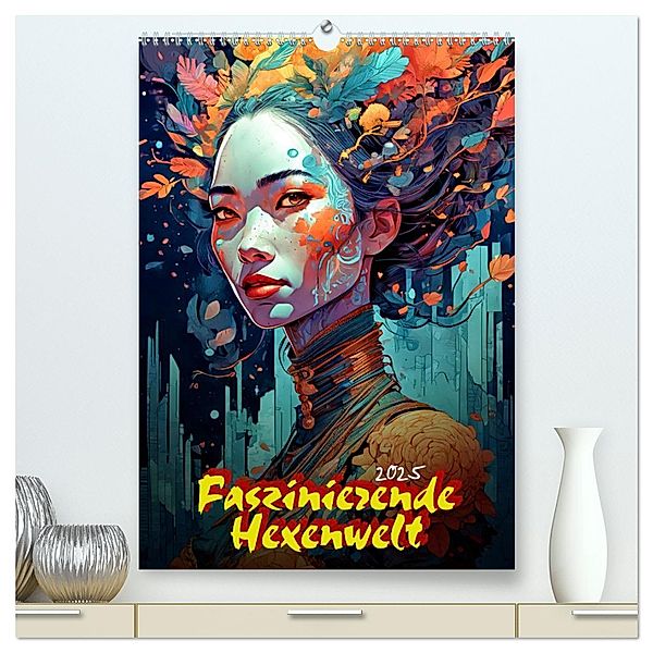 Faszinierende Hexenwelt (hochwertiger Premium Wandkalender 2025 DIN A2 hoch), Kunstdruck in Hochglanz, Calvendo, Werner Braun