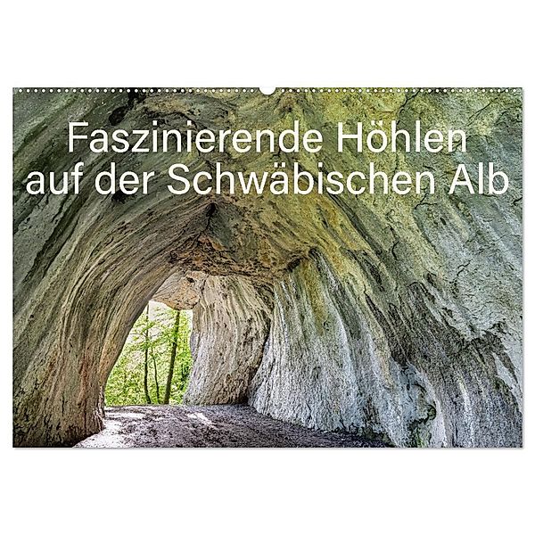 Faszinierende Höhlen auf der Schwäbischen Alb (Wandkalender 2025 DIN A2 quer), CALVENDO Monatskalender, Calvendo, Monika Scheurer
