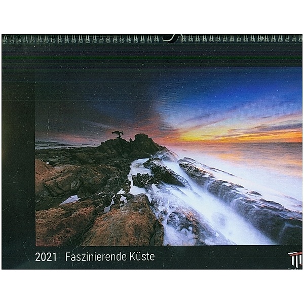 Faszinierende Küste 2021 - Black Edition - Timokrates Kalender, Wandkalender, Bildkalender - DIN A3 (42 x 30 cm)