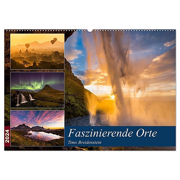 Faszinierende Orte (Wandkalender 2024 DIN A2 quer), CALVENDO Monatskalender, Timo Breidenstein