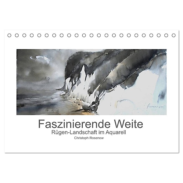 Faszinierende Weite. Rügen-Landschaft im Aquarell (Tischkalender 2024 DIN A5 quer), CALVENDO Monatskalender, Christoph Rosenow