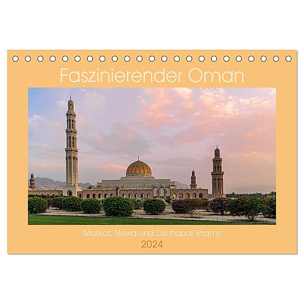 Faszinierender Oman (Tischkalender 2024 DIN A5 quer), CALVENDO Monatskalender, Thomas Riedel