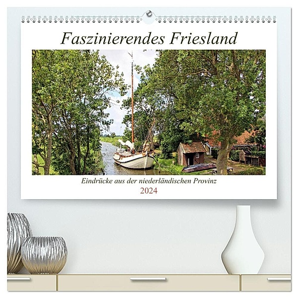 Faszinierendes Friesland (hochwertiger Premium Wandkalender 2024 DIN A2 quer), Kunstdruck in Hochglanz, Marijke Lichte