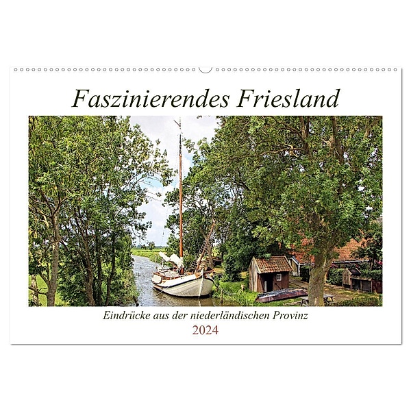 Faszinierendes Friesland (Wandkalender 2024 DIN A2 quer), CALVENDO Monatskalender, Marijke Lichte