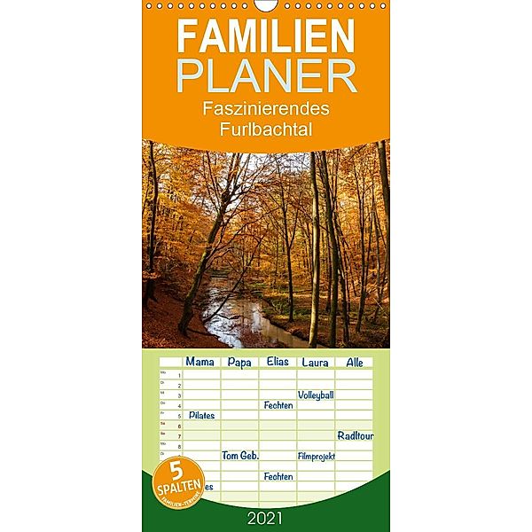 Faszinierendes Furlbachtal - Familienplaner hoch (Wandkalender 2021 , 21 cm x 45 cm, hoch), Marion Maurer