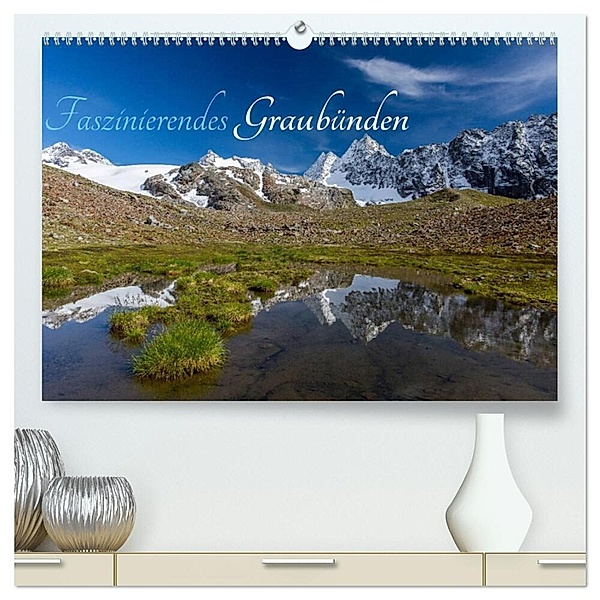 Faszinierendes Graubünden (hochwertiger Premium Wandkalender 2024 DIN A2 quer), Kunstdruck in Hochglanz, Armin Mathis