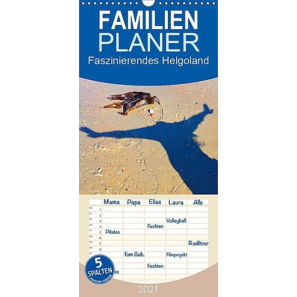 Faszinierendes Helgoland - Familienplaner hoch (Wandkalender 2021 , 21 cm x 45 cm, hoch), Karsten-Thilo Raab