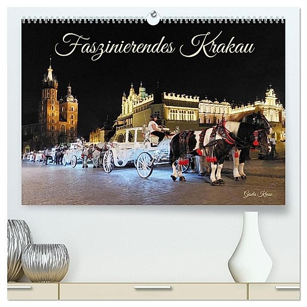 Faszinierendes Krakau (hochwertiger Premium Wandkalender 2025 DIN A2 quer), Kunstdruck in Hochglanz, Calvendo, Gisela Kruse
