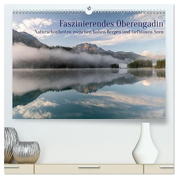 Faszinierendes Oberengadin (hochwertiger Premium Wandkalender 2024 DIN A2 quer), Kunstdruck in Hochglanz, Anna-Barbara Utelli