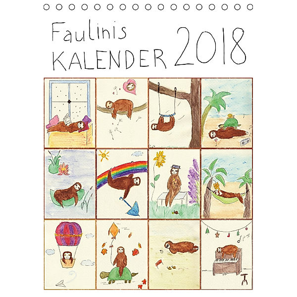 Faulinis Kalender 2018 (Tischkalender 2018 DIN A5 hoch), Romy Miah Wörner