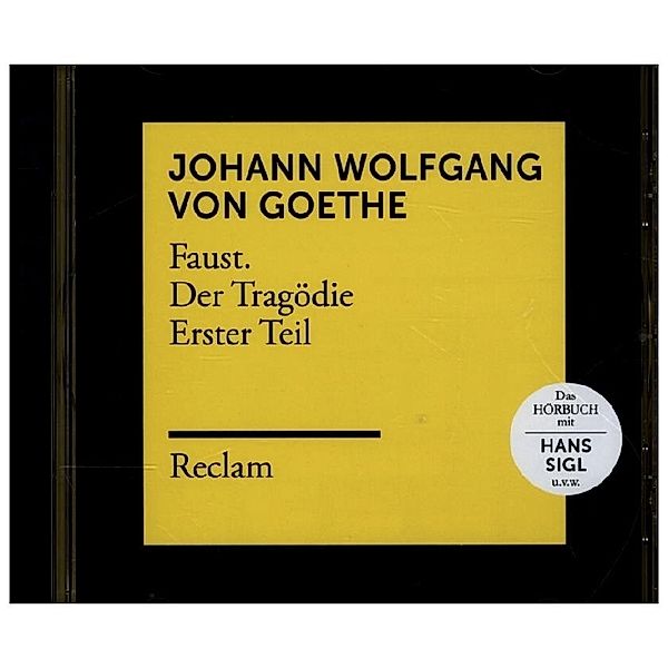 Faust. Der Tragödie Erster Teil,1 Audio-CD, MP3, Johann Wolfgang von Goethe