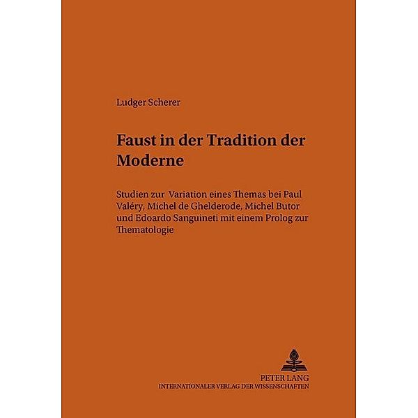 Faust in der Tradition der Moderne, Ludger Scherer