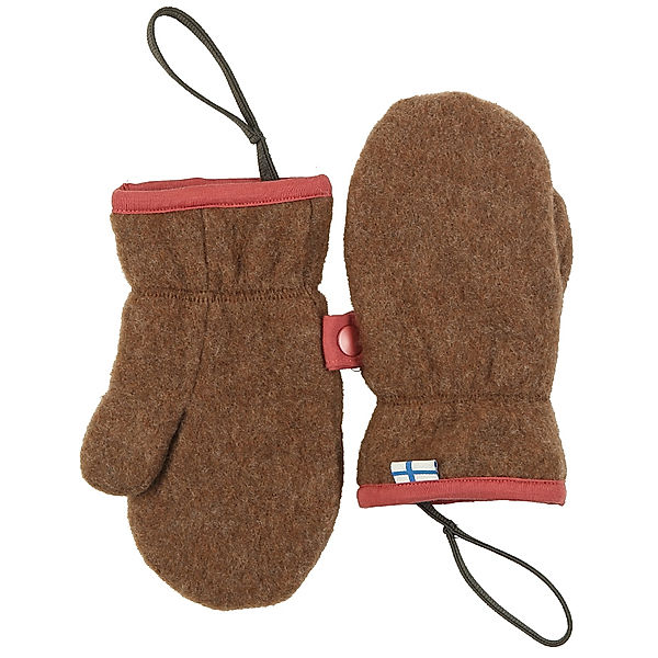 finkid Fausthandschuhe NUPUJUSSI WOOL mit Wolle in cocoa