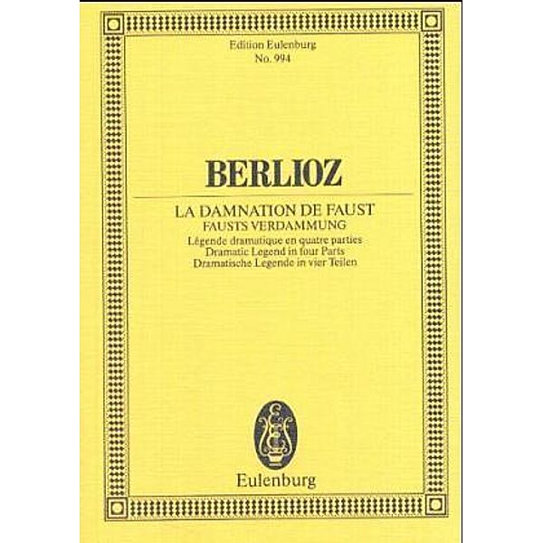 Fausts Verdammung, Dramatische Legende in 4 Teilen, op. 24, Partitur, Hector Berlioz