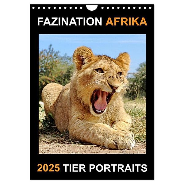 FAZINATION AFRIKA TIER PORTRAITS (Wandkalender 2025 DIN A4 hoch), CALVENDO Monatskalender, Calvendo, Barbara Fraatz