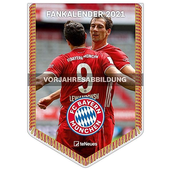 FC Bayern München 2022 - Mini-Bannerkalender - Fan-Kalender - Fußball-Kalender - 21x29,7 - Sport